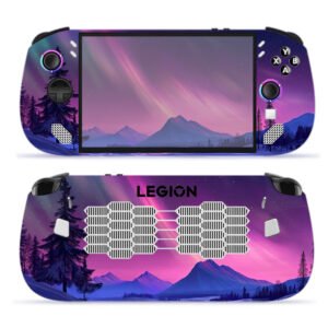 Aurora over Snowy Mountains