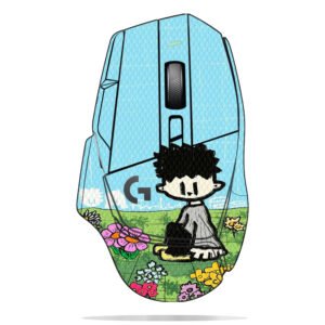 Cartoon Boy in Flower Field