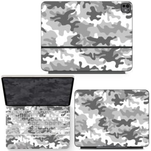 Gray and White Camouflage