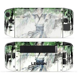 Martial Arts Girl in Bamboo Forest