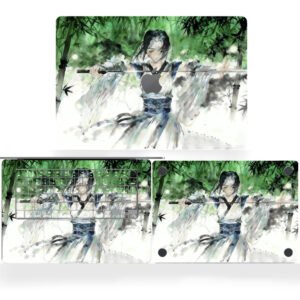 Martial Arts Girl in Bamboo Forest