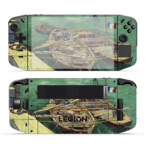 Quay with Men Unloading Sand Barges, 1888