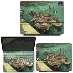 Quay with Men Unloading Sand Barges, 1888