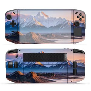 Snowy Mountain Landscape at Sunset