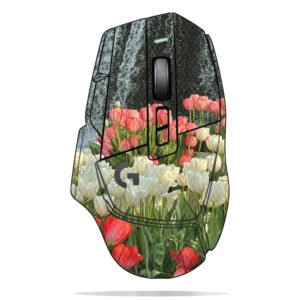 Tulips and Waterfall