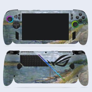 View of a River with Rowing Boats, 1887