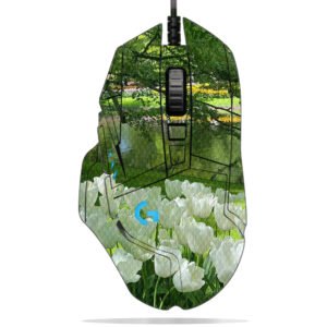 White Tulips by Lake