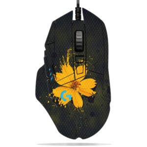 Yellow Flower with Paint Splashes