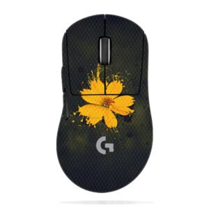 Yellow Flower with Paint Splashes